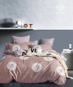 Комплект постельного белья BORIS Сатин 2-спальный наволочки 70x70 Серо/бежевый