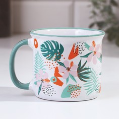 Кружка "Цветы", 450 мл Дорого внимание