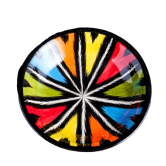 Тарелка Риштанская Керамика "Атлас", разноцветная, глубокая, 20 см Shafran