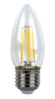 Лампа светодиодная ECOLA, E27, 6W, 2700K, "Свеча", арт. 617372 - (10 шт.) No Brand