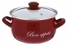Кастрюля «Бордо» 3,1 л, стеклянная крышка No Brand