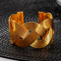 Кольцо для салфетки «Лира», d=4,5 см, цвет золотой No Brand