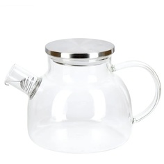 Заварочный чайник Nouvelle Home Keng-5261009 с фильтром стекло прозрачный 1,1 л