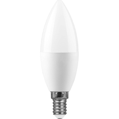 Лампа светодиодная LED 13вт E14 белый матовая свеча | код 38108 | FERON (1 шт.)