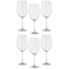 Набор из 6 штук Бокалы для вина Crystal Bohemia Columba optic 0.5 л