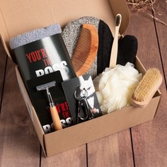 Набор подарочный Этель Boss полотенце 50х90 см и аксс (8 предм) Bazar