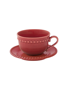 Кофейная пара Tiffany бургунди фарфор Easy Life EL-R2705-TIBR