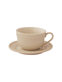 Кофейная пара Tiffany бежевая фарфор Easy Life EL-R2705-TIBE