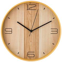 Часы настенные кварцевые Lefard Клен танзау 30 см, циферблат 29 см