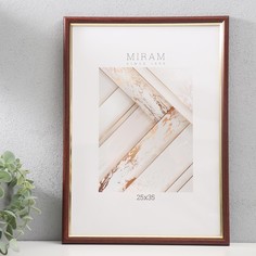 Фоторамка пластик МИРАМ 25х35 см, бук (пластиковый экран) Fotografia