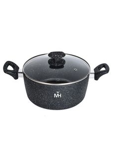 Кастрюля с крышкой MercuryHaus Granite алюминий 4л MC-1707