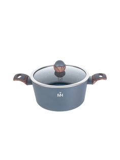 Кастрюля с крышкой MercuryHaus Grey алюминий 4,3л MC-1797