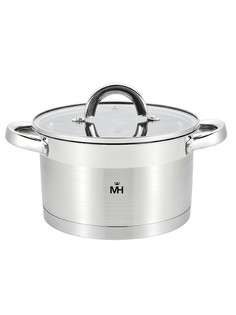 Кастрюля с крышкой MercuryHaus Turno нержавеющая сталь 3,3л MC-1694