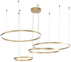 Подвесная люстра Indigo Galass 14001/4P Gold V000015L, Золото, LED