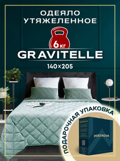 Одеяло WISTROVA 140х205 утяжеленное GRAVITELLE 1591342-мятный 6кг
