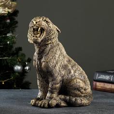 Фигура Тигр Амур золото, 29см Хорошие сувениры