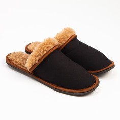 Тапочки мужские Tap Moda 6255945 коричневые, черные 45 RU