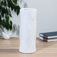 Ваза керамика настольная Вета 30 см, белый No Brand