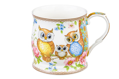 Кружка Elan Gallery 11,5х8,5х8,5 см 350 мл Совушки