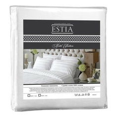 Наволочки Estia Hotel Collection 70 х 70 см сатин белые 2 шт