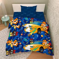 Комплект постельного белья Василиса Тинейджер - Лекс и Плу 1,5-сп бязь 70x70 темно-синий