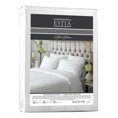 Пододеяльник Estia Hotel Collection белый 200 х 215 см сатин белый
