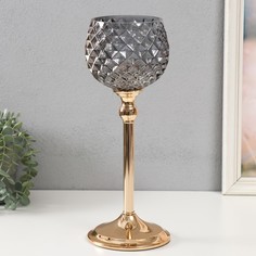 Подсвечник металл Мерула d5,5см 13х13х35 см No Brand