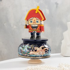 Музыкальный сувенир Щелкунчик снегурочка ручная роспись No Brand