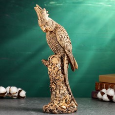 Фигура Хорошие сувениры попугай на ветке бронза 35см