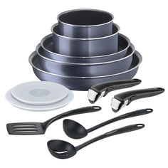 Набор посуды Tefal Ingenio Twinkle Grey, 12 предметов (04180890)