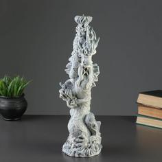 Подсвечник Сувениры из мраморной крошки Дракон 41см, 4321333