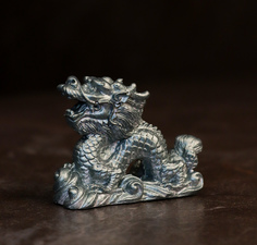 Китайский дракон Символ Года 2024 статуэтка SntArt гипс изумрудный