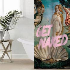 Штора для ванной Этель "Get naked" 145х180 см, полиэстер