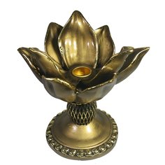 Подсвечник Лотос (золото) 18*18*16,5см KSMR-718038/I120 No Brand