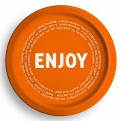 Тарелка одноразовая диаметр 230 мм, 50 шт., бумажная с ПЭ покрытием "Enjoy new", СКАНДИПАК Скандипакк