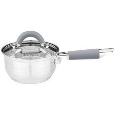 Набор из 2 предметов Ковш Agness Classic 0.9 л, 14х7.5 см, с крышкой