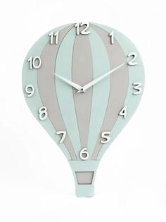 Настенные деревянные часы Воздушный шар бирюзовые 40x28 см Neprostochasy