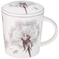 Набор из 4 штук Кружка заварочная Lefard Dandelion 320 мл, сито, крышка