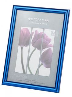 Набор из 5 шт, Фоторамка Image Art Радуга 30х40 пластиковая со стеклом синий металлик No Brand