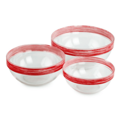 Салатники Luminarc Empilable Brush Mania Red 3 шт
