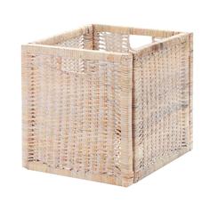 Корзина декоративная Rattan grand Amsterdam white wash