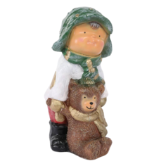 Фигурка ТПК Полиформ Мальчик с мишкой 17x24x37 см