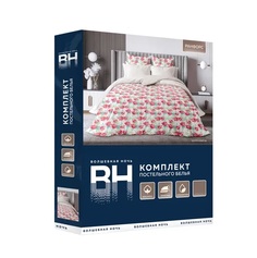 Комплект постельного белья Волшебная ночь Garnet семейный хлопок 50 х 70 см