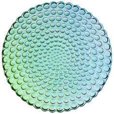 Набор из 6 штук Тарелка обеденная Bronco Bubble Colors 24,5х3см, стекло (332-077/6)