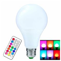 Светодиодная лампочка RGB с пультом дистанционного управления 65х115 мм 5 шт Bestyday