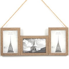 Фоторамка-коллаж на 3 фото, 40.5х17 см, фото 10х15 см, МДФ, Y4-6741 Intco