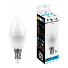Лампочка светодиодная Feron LB-97, 25477, 7W, E14 (комплект 10 шт.)
