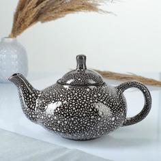 Чайник "Кроха" средний 0,7л мрамор Борисовская керамика