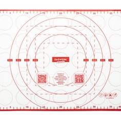 Набор из 5 шт, Коврик силиконовый для раскатки/запекания 30х40 см, красный, DASWERK, 60842