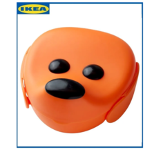 Контейнер для завтрака IKEA SMASKA 18x19 см, оранжевый